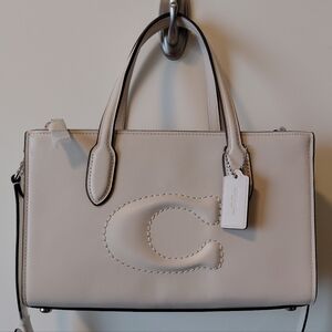 NWT Coach Cream Leather Handbag